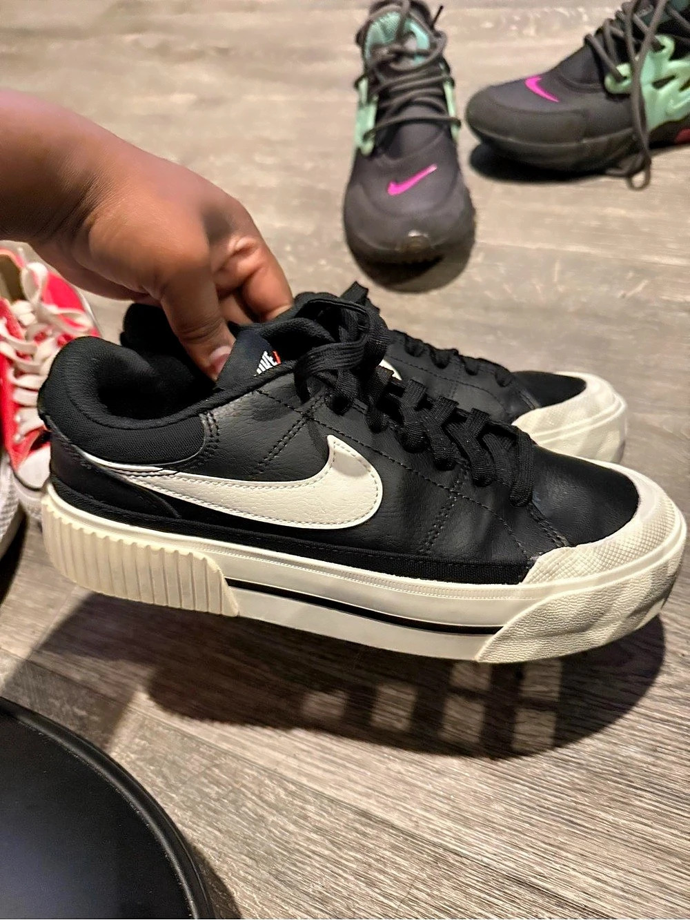Nike Court Vision Alta LTR Black White Sneakers